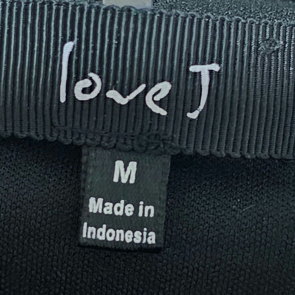 Love J. Top Black Lace Short Sleeve Stretch Whimsygoth Fairy Grunge Women's M - Picture 5 of 7